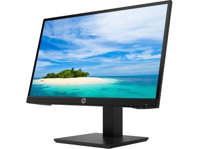 HP P22H 21.5-inch FHD LED IPS monitor with anti-glare screen, showcasing its sleek design and multiple connectivity ports.