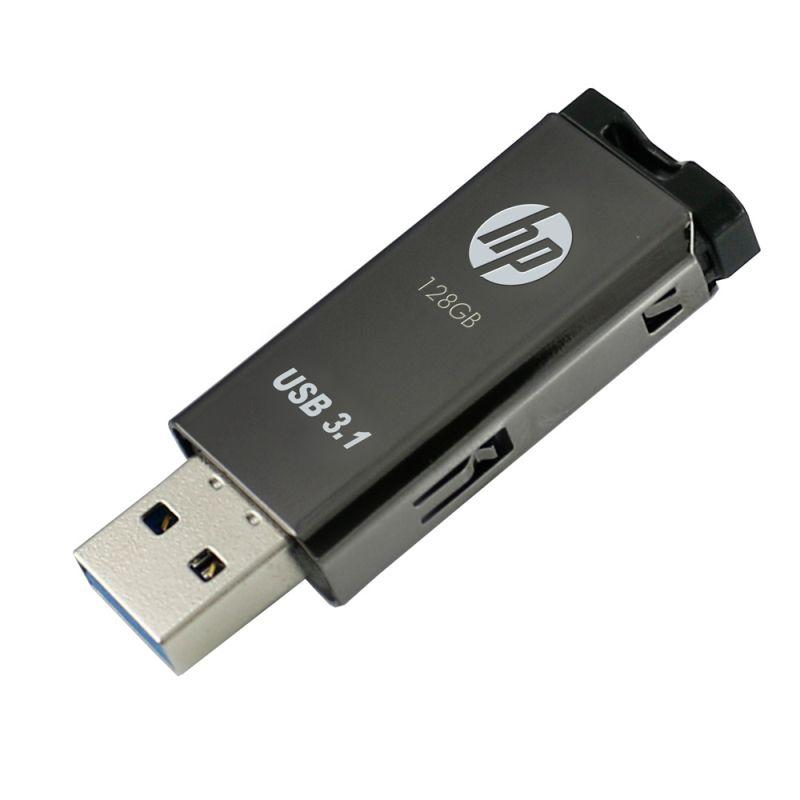 HP USB 3.1 x770w 128GB flash drive with a sleek design and high-speed data transfer capabilities.