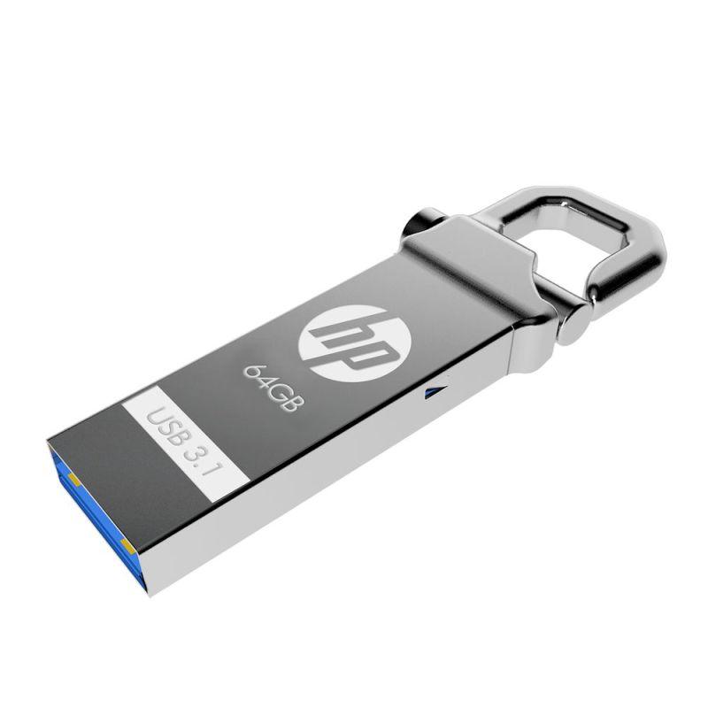 HP USB 3.1 x750w 64GB flash drive with sleek design and USB connector.