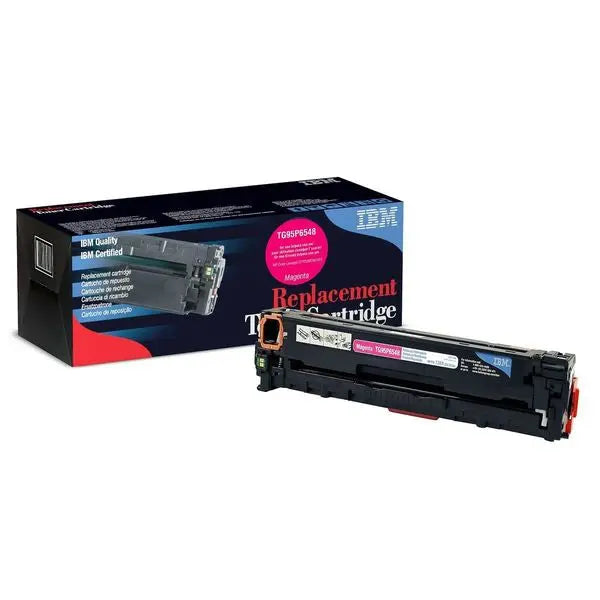 IBM Brand Replacement Toner CE323A cartridge in magenta color, designed for Laserjet 1415/1525 series printers.