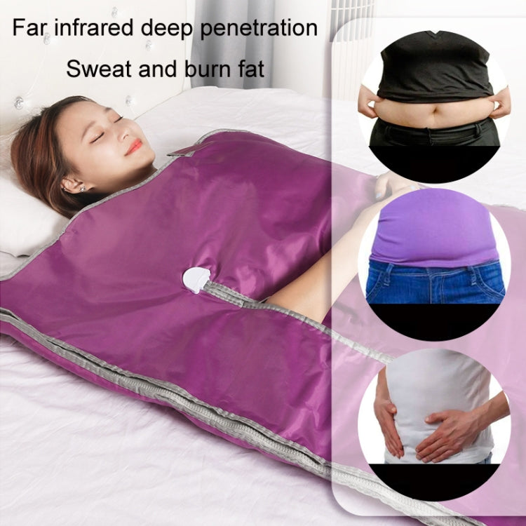 Infrared Far-ray Sweat Steaming Zipper Space Blanket designed for home sauna use, featuring a sleek design and durable materials.