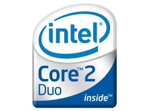 INTEL Duo T2450 processor showcasing its dual-core design and specifications.