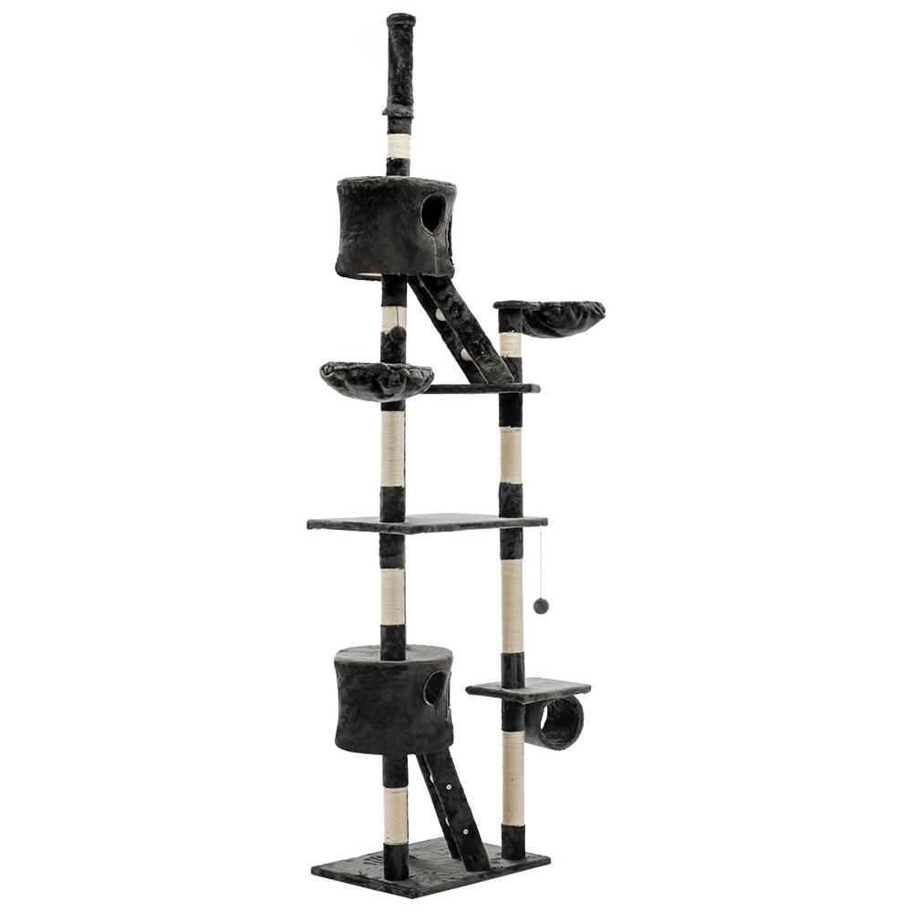 A tall i.Pet Cat Tree with multiple levels, sisal scratching posts, and plush surfaces, designed for cats to play and relax.