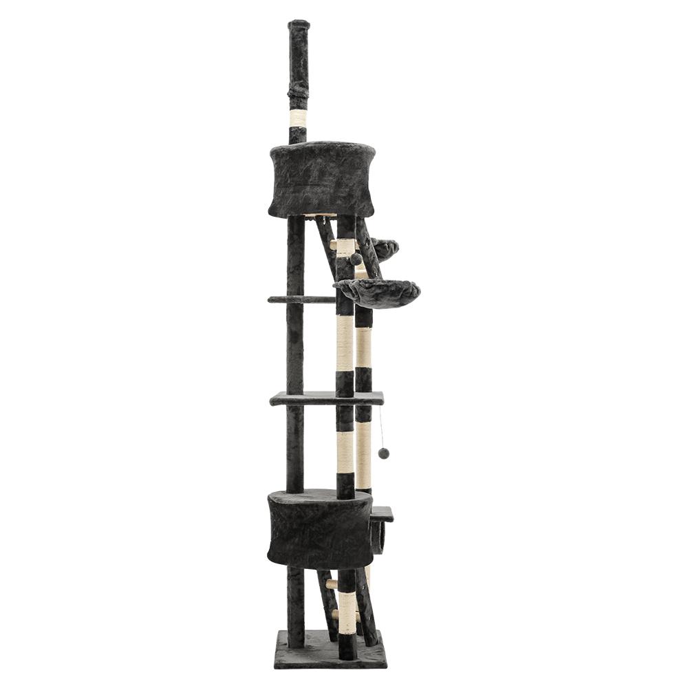 A tall i.Pet Cat Tree with multiple levels, sisal scratching posts, and plush surfaces, designed for cats to play and relax.