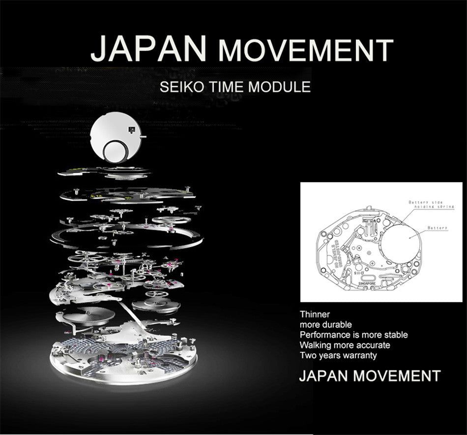 Japan Quartz Movement Men Waterproof Wrist Watch with nylon band and alloy case, showcasing a sleek ultra-thin design.