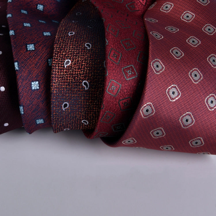 JHX13 Men Formal Business Jacquard Tie in various colors, showcasing its intricate jacquard design and luxurious polyester silk material.