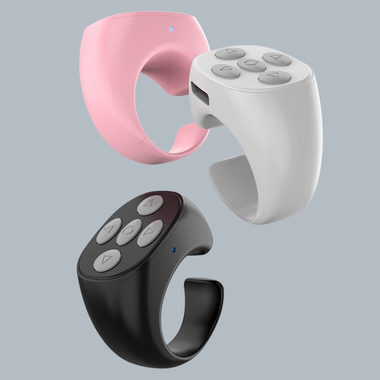 JX-05 Bluetooth Remote Control Smart Ring, ergonomically designed for comfortable use, featuring five buttons for mobile control.