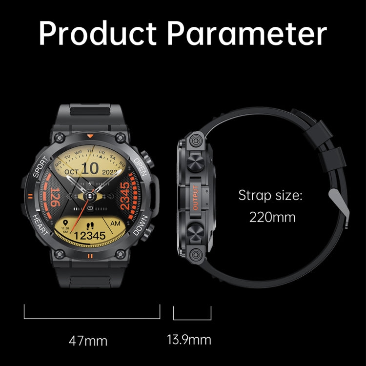 K56 Pro Smart Steel Strap Wristband with 1.39 inch display, showcasing health monitoring features and Bluetooth connectivity.