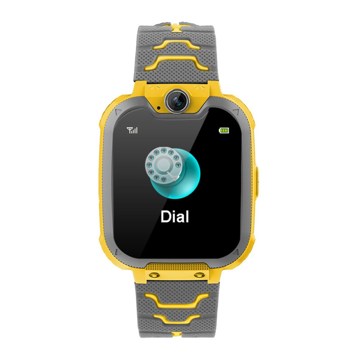 Kid's Tick Tack Fun Smart Watch featuring a colorful design, remote camera, and two-way calling functionality, perfect for children's safety and entertainment.