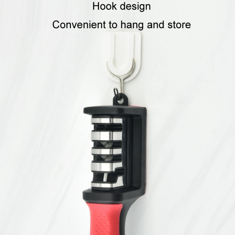 Kitchen Multifunctional Hangable Multi-segment Handheld Knife with hook design for easy storage and cleaning.