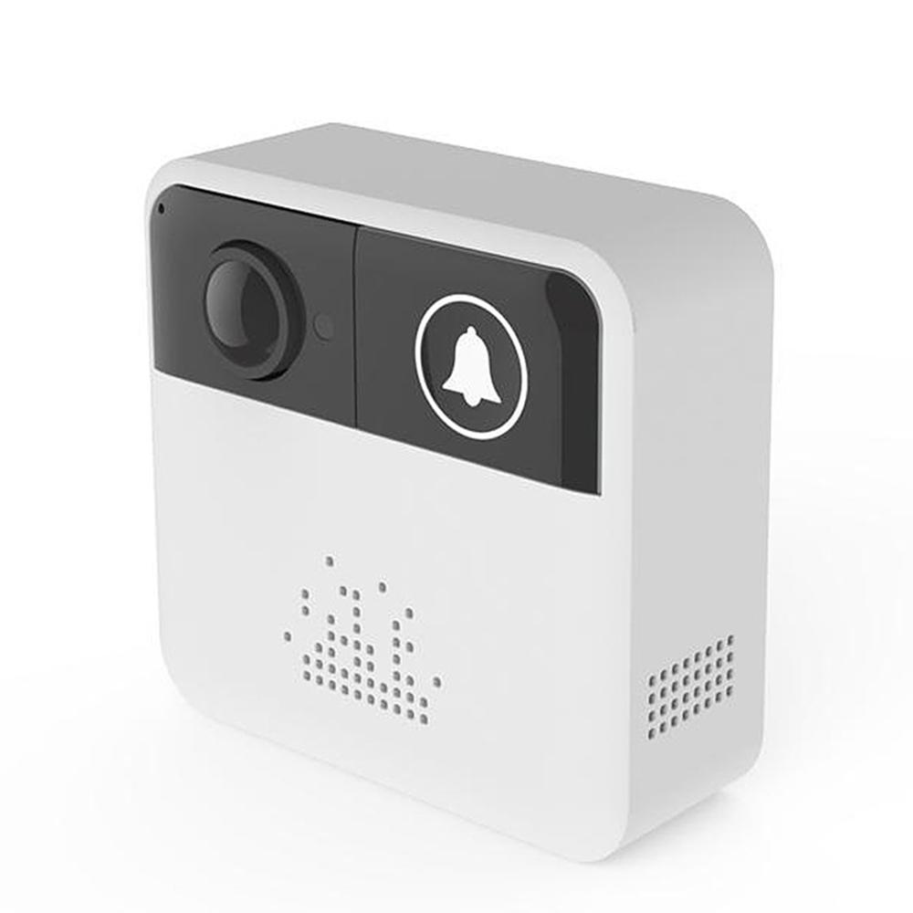 Knock Knock Video Doorbell with WiFi connectivity, showcasing its sleek design and camera features.