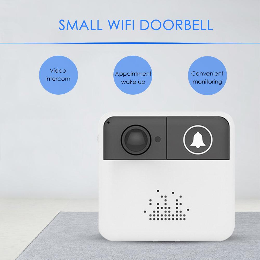 Knock Knock Video Doorbell with WiFi connectivity, showcasing its sleek design and camera features.