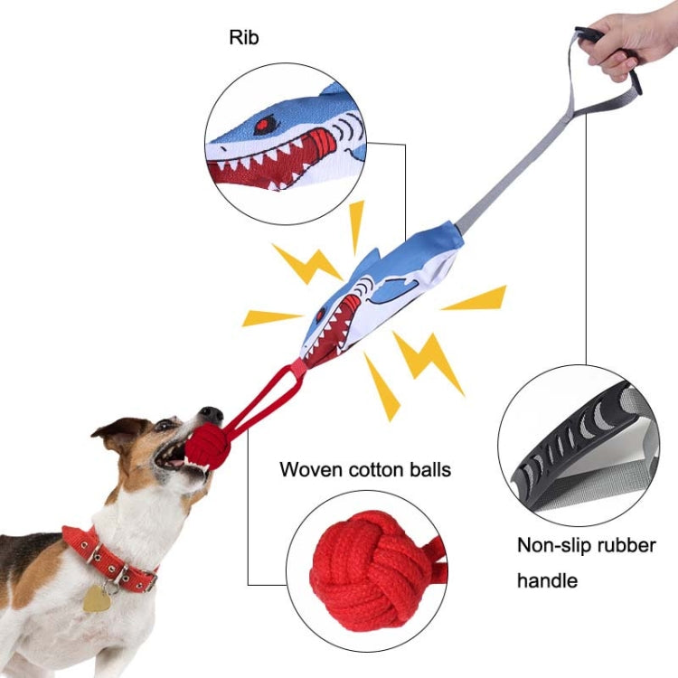 KY-103 Bite and Sound Dog Cotton Rope Toy Ball with ergonomic handle and durable design, perfect for interactive play.