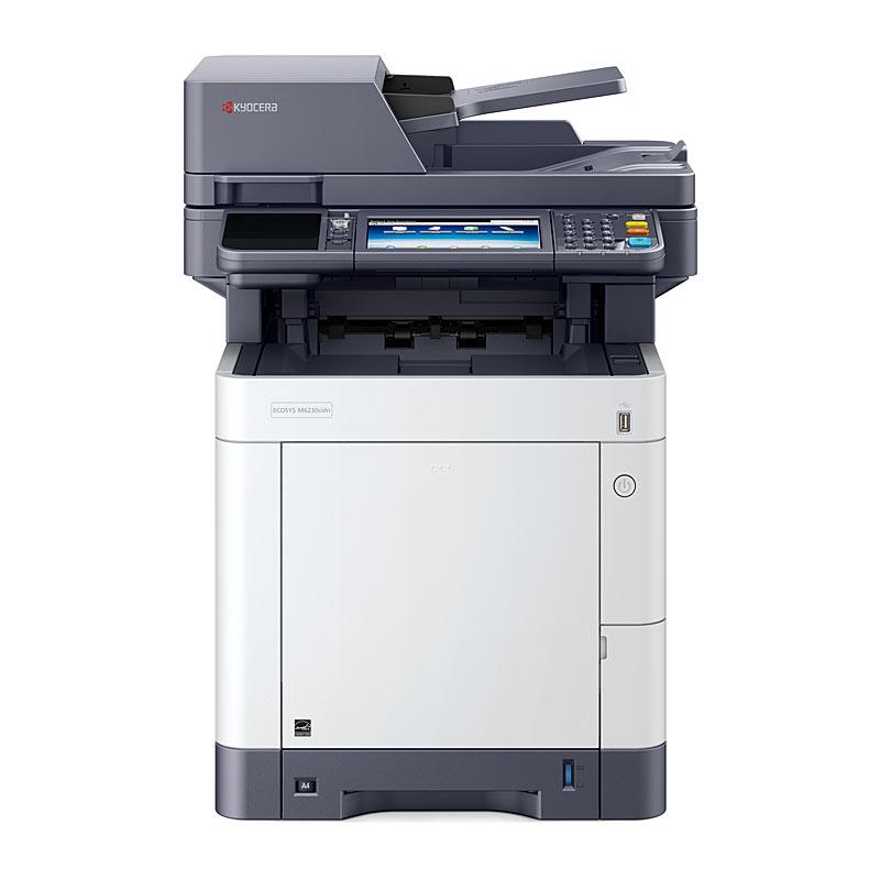 KYOCERA M6230CIDN Laser printer showcasing its sleek design and advanced features.