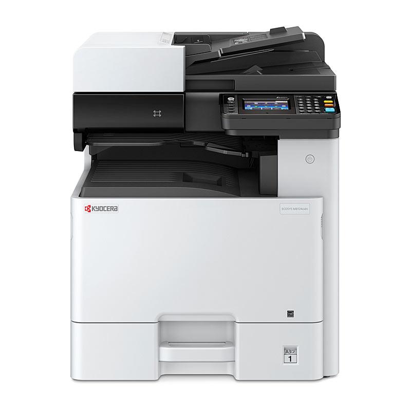 KYOCERA M8124cidn Colour MFP showcasing its sleek design and multifunction capabilities.