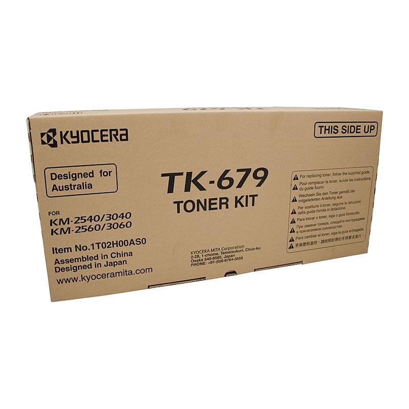 KYOCERA TK679 Toner Cartridge in black packaging, designed for high-quality printing.