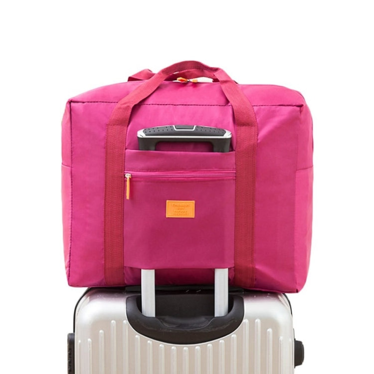 Large-capacity Luggage Trolley made of jacquard material, featuring a durable hand strap and smooth zipper, ideal for versatile storage.