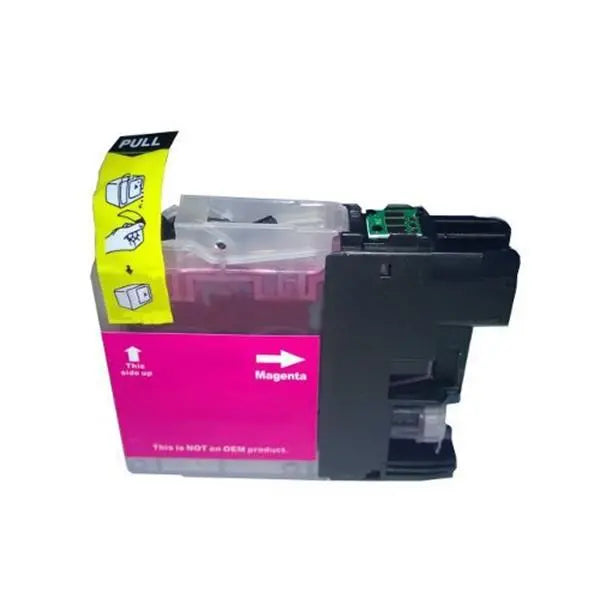 LC133 Magenta Compatible Inkjet Cartridge with 10ml ink volume, designed for vibrant printing.