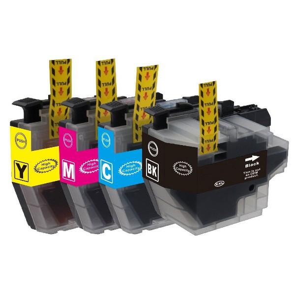 Boxed set of LC-3319 compatible inkjet cartridges, featuring four vibrant color cartridges for high-quality printing.