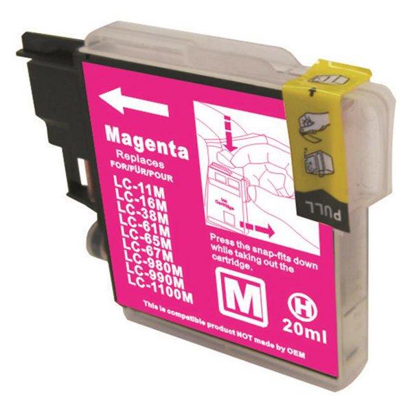 LC38 LC67 Magenta Compatible Inkjet Cartridge showcasing vibrant color and quality design.