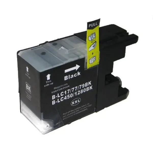 LC77XXL Black Compatible Inkjet Cartridge with professional quality components and ink for vibrant printing.