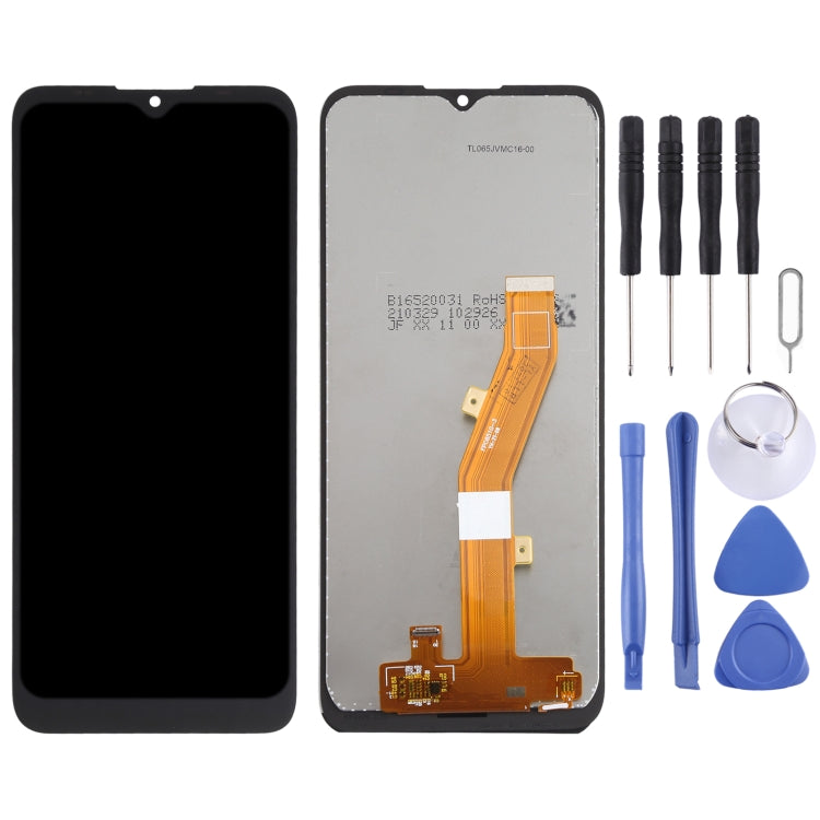 LCD Screen and Digitizer Full Assembly for Nokia C10 TA-1342 in black, showcasing the display and touch screen components.