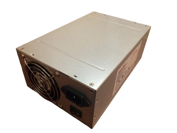 LEADER 1600W ATX Power Supply with connectors for gaming and mining applications, showcasing its robust design and efficiency.