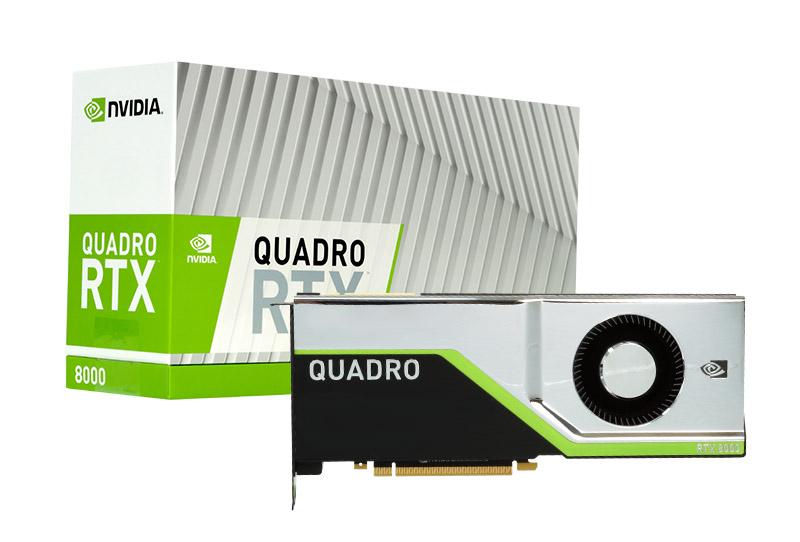 LEADTEK Quadro RTX8000 PCIe Workstation Card with 48 GB GDDR6 memory, showcasing its dual-slot design and cooling fan.