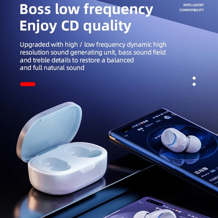 Lenovo PD1X TWS True Wireless Bluetooth Earphones in white, showcasing ergonomic design and charging case.