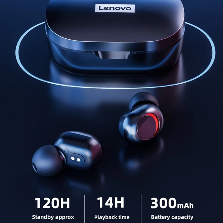 Lenovo PD1X TWS True Wireless Bluetooth Earphones in white, showcasing ergonomic design and charging case.