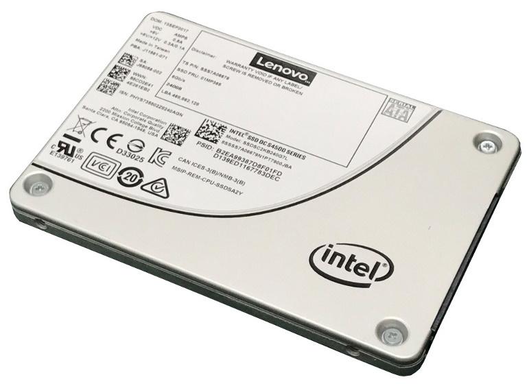 LENOVO ThinkSystem 2.5' S4500 240GB Hot Swap SSD with sleek design and SATA interface.