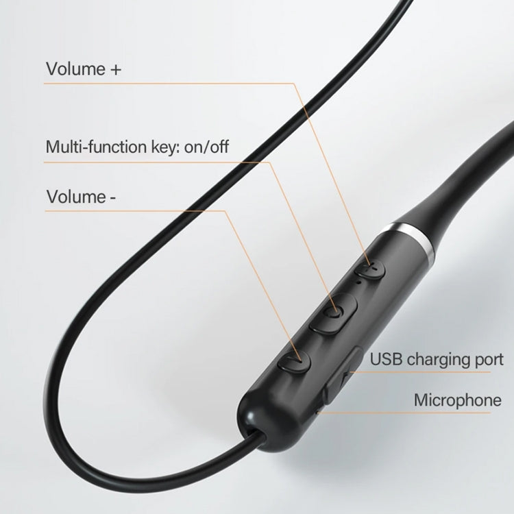 Lenovo XE05 Pro Bluetooth 5.0 Neck-mounted Sports Earphone with a sleek design, showcasing its comfortable neckband and earbud style.