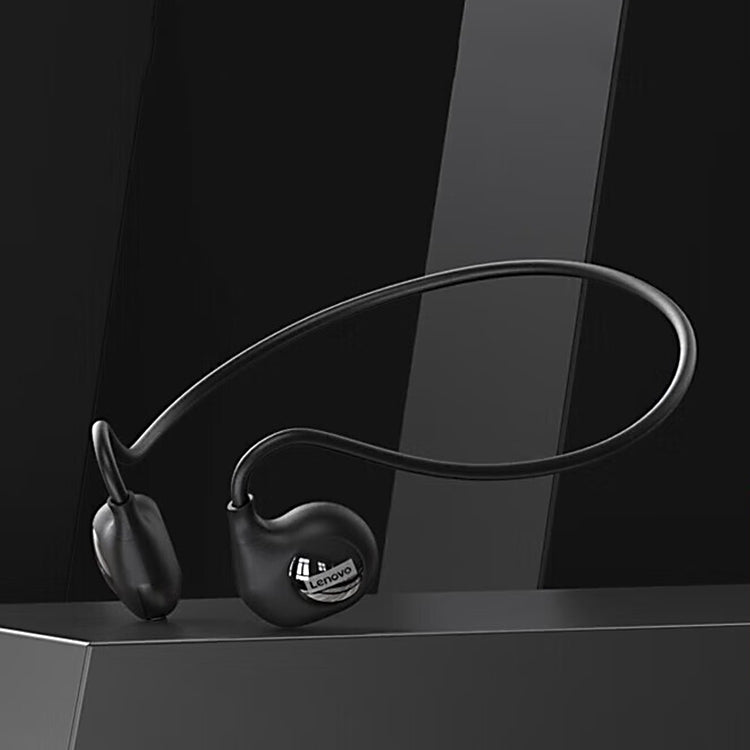 Lenovo XT95II Bluetooth 5.3 Air Conduction Earphones in black, showcasing ergonomic design and touch controls.