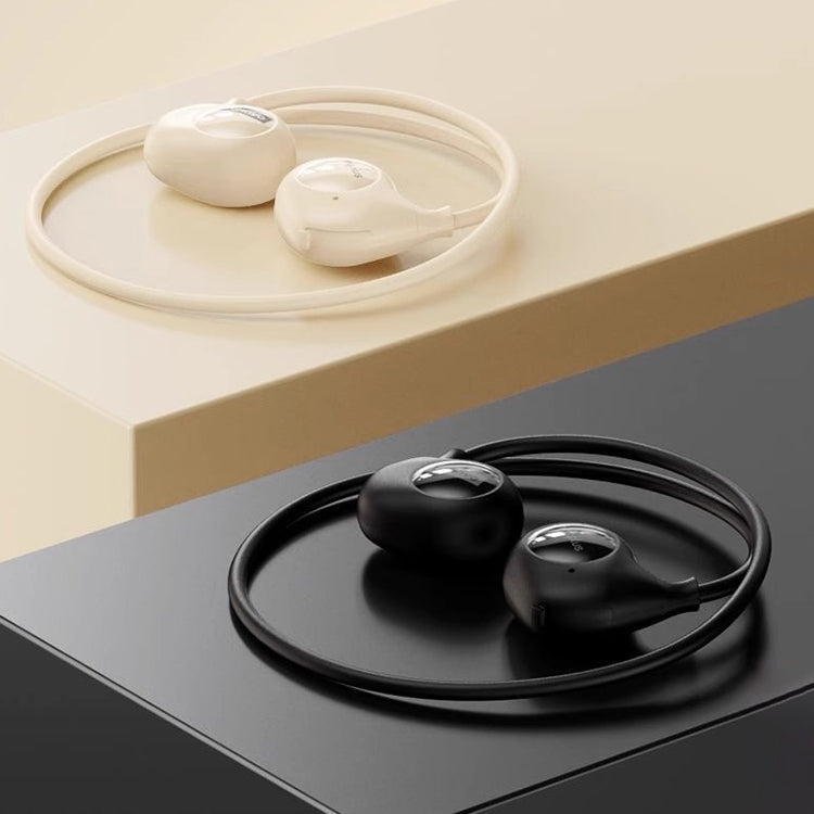 Lenovo XT95II Bluetooth 5.3 Air Conduction Earphones in black, showcasing ergonomic design and touch controls.