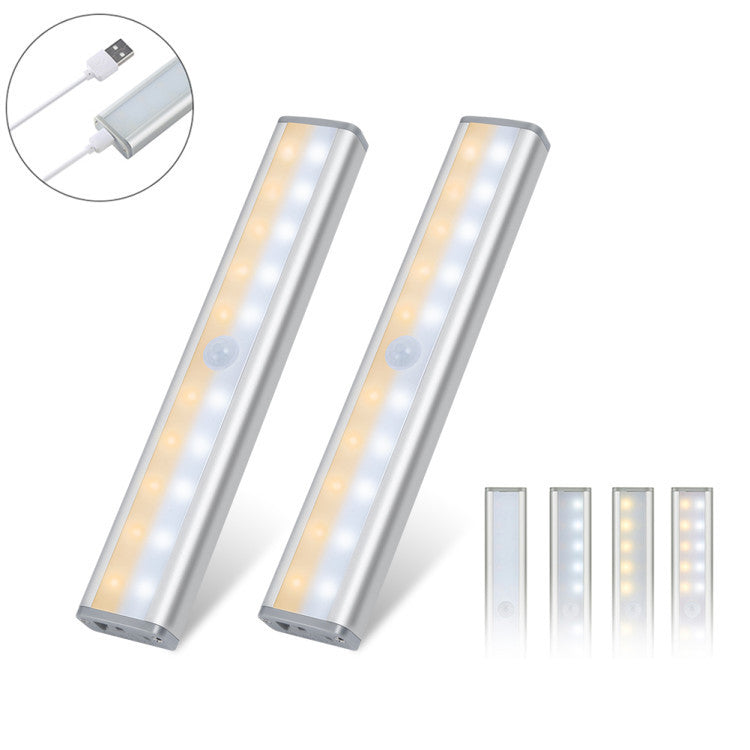 Let There Be Light 20 Motion LED Lights with magnetic strip, showcasing bright white illumination and compact design.