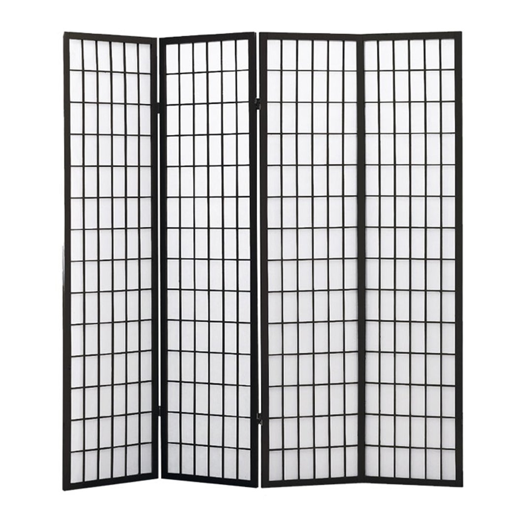 Levede 4 Panel Free Standing Foldable Room Divider Privacy Screen showcasing its stylish design and functionality in a modern setting.