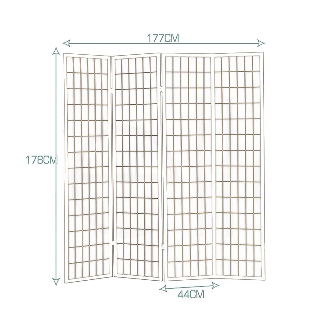 Levede 4 Panel Free Standing Foldable Room Divider Privacy Screen showcasing its stylish design and functionality in a modern setting.