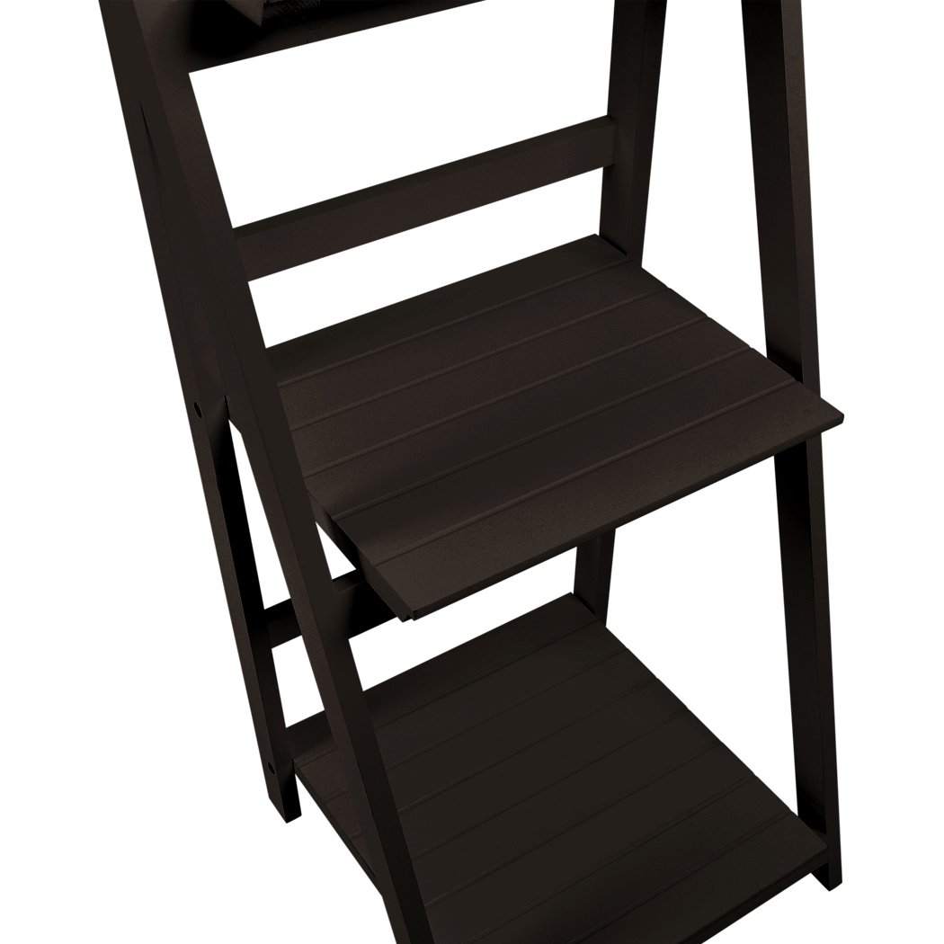 Levede 5 Tier Ladder Shelf in coffee color, showcasing five spacious tiers for books and decor, perfect for modern home styling.