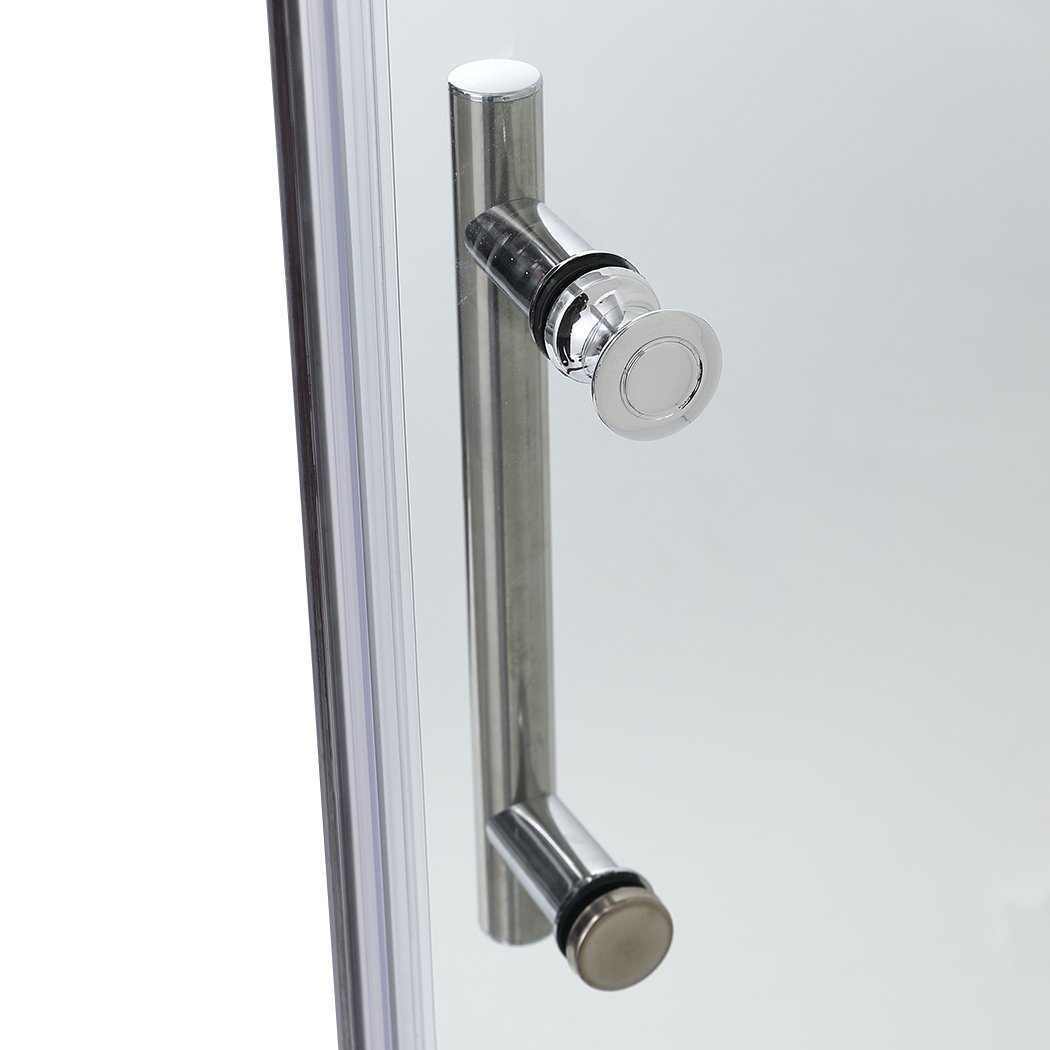 Levede Bath Shower Enclosure Screen with Seal Strip, featuring clear tempered glass and aluminium alloy frame, ideal for modern bathrooms.