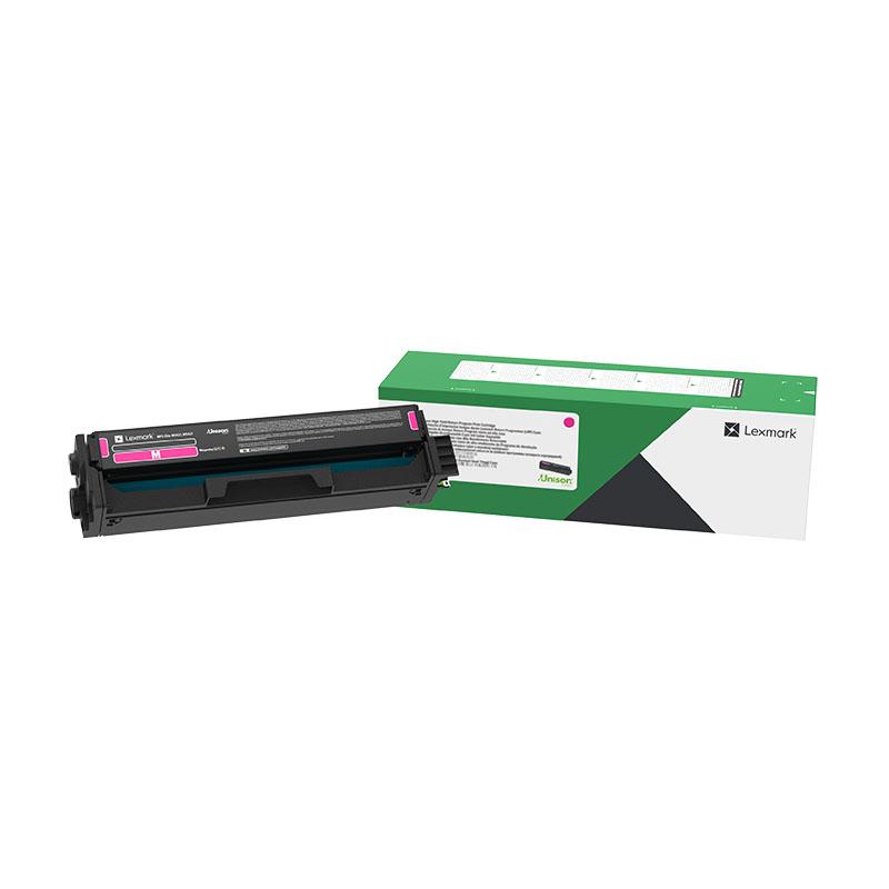 LEXMARK 20N3XM0 XHY Magenta Toner cartridge with vibrant magenta color, designed for Lexmark printers.