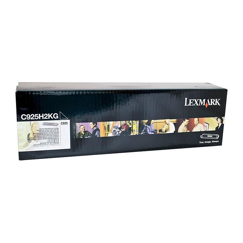 LEXMARK C925H2KG HY Black Toner cartridge, designed for high-quality printing with a yield of 8,500 pages, compatible with Lexmark C925 printer.