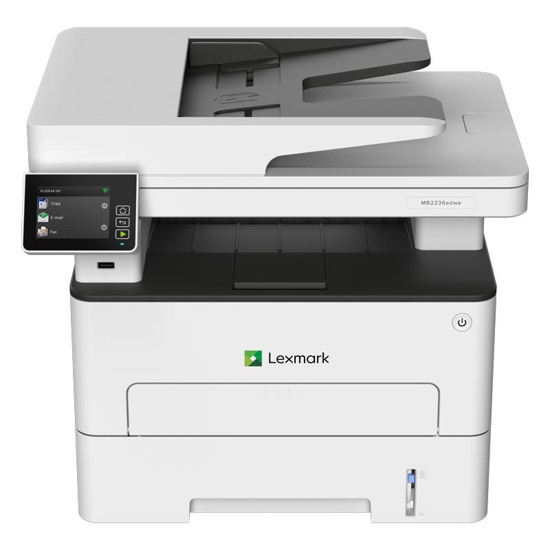 LEXMARK MB2236ADWE MFP Laser printer showcasing its sleek design and multifunction capabilities.