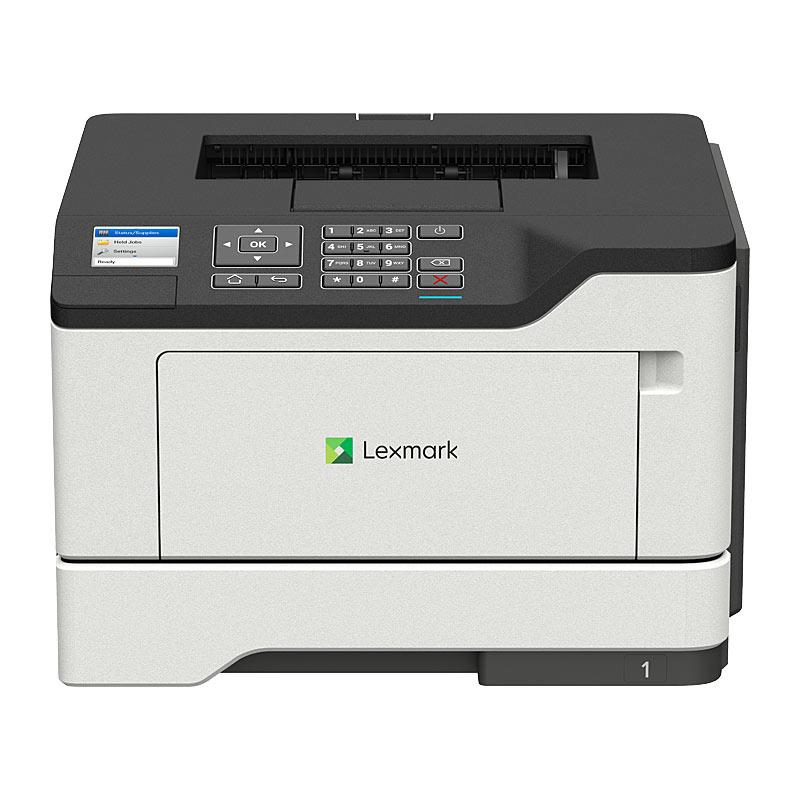 LEXMARK MS521DN Laser printer showcasing its sleek design and advanced features.