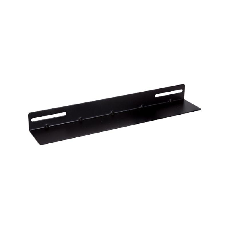 LINKBASIC 19' L Rail for 600mm deep cabinet, made of durable black cold-rolled steel, designed for secure mounting in NCB and NCE cabinets.