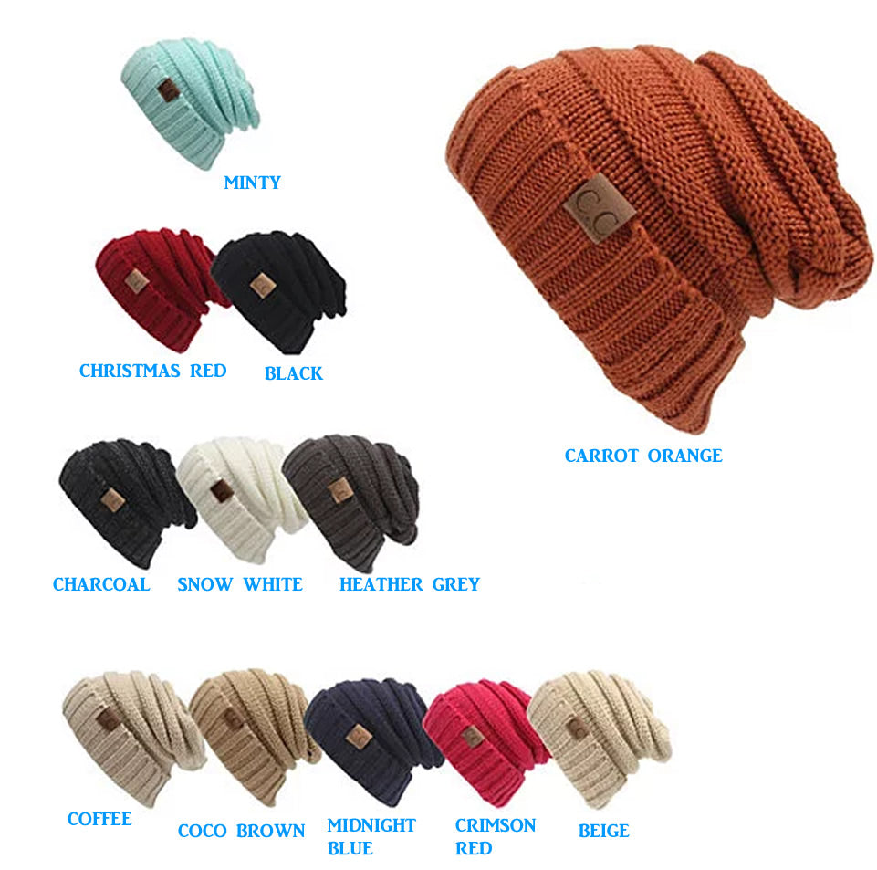 A cozy Loungy And Slouchy Beanie Hat made of cable knit, showcasing its soft texture and slouchy style, perfect for winter lounging.