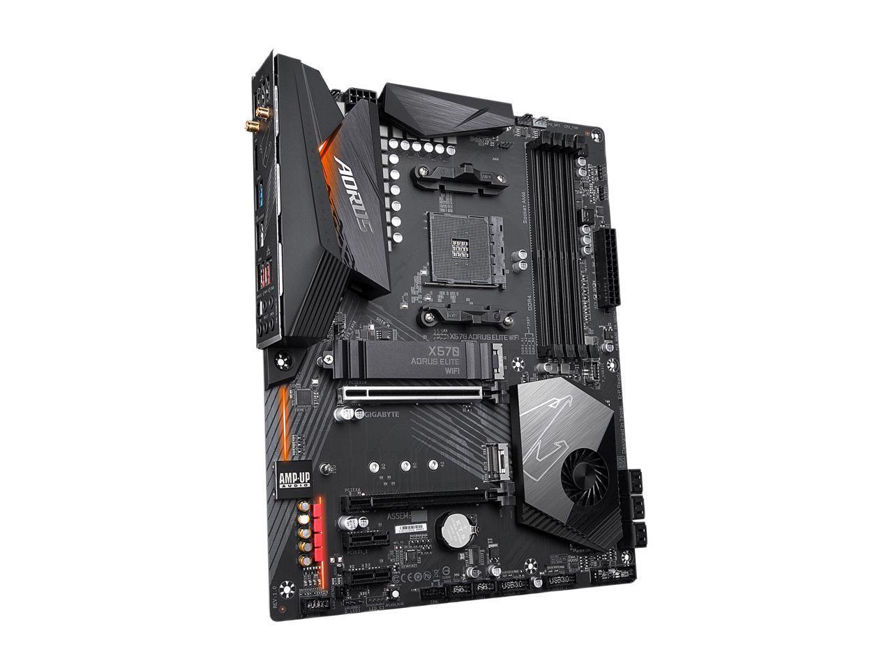 GIGABYTE X570 AORUS ELITE WIFI R motherboard with advanced features and connectivity options.