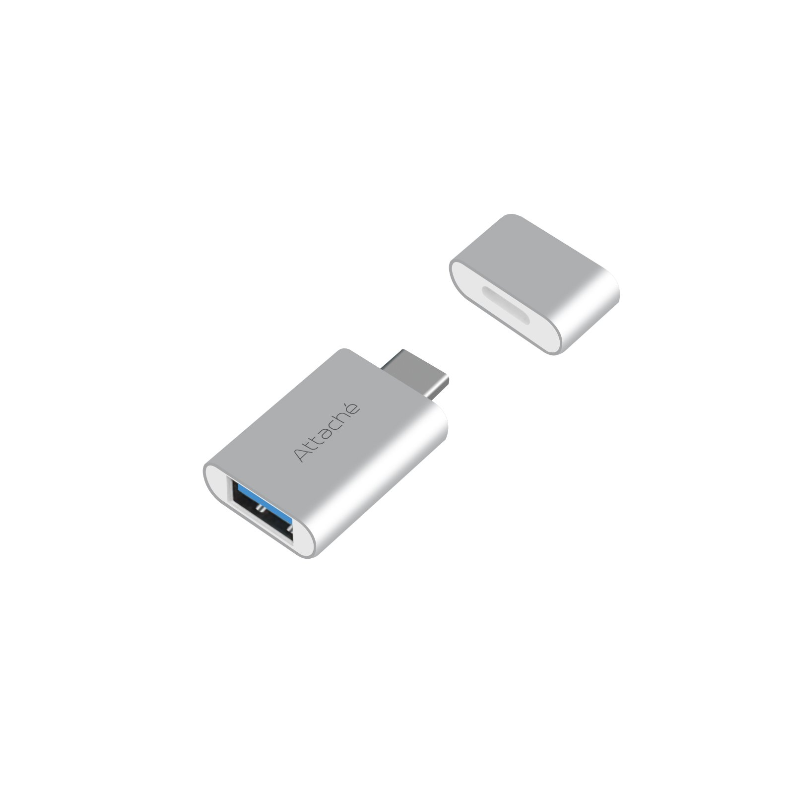 mbeat® USB Type-C to USB 3.1 Adapter with aluminum housing, compact design, and Type-C male to USB A female connectivity.