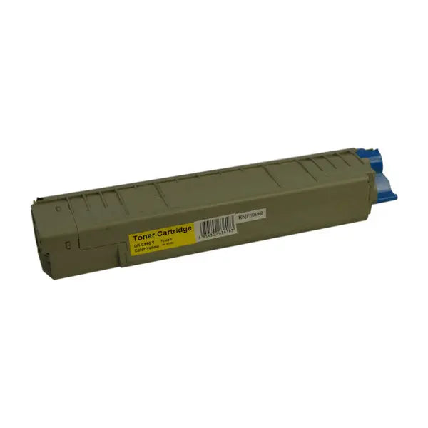 MC860 Yellow Premium Generic Toner Cartridge, remanufactured for high-quality printing.