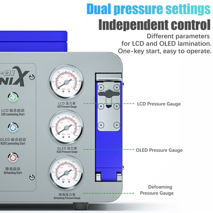 Mechanic GAN-01 FENIX 8 inch constant temperature lamination machine with an intelligent touch screen and dual heat source technology.