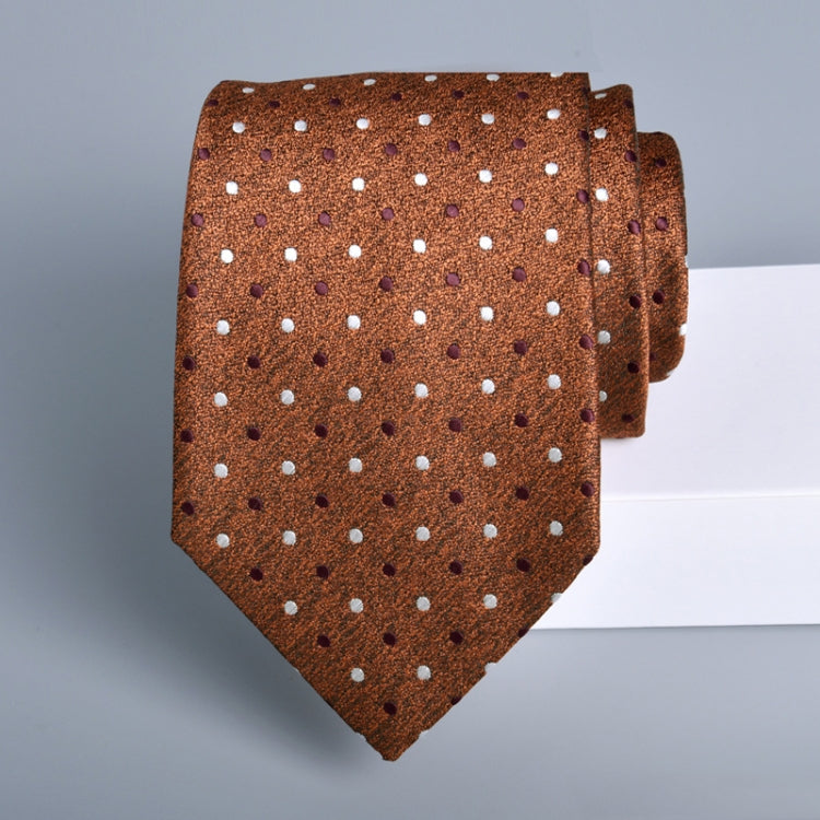 Men's formal casual business floral tie made of polyester silk, featuring intricate jacquard patterns in various colors.